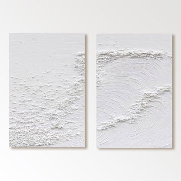 Minimalistisk maleri "Rolige bølger"