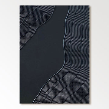 Minimalist Plaster Painting "Flow"