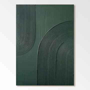 Minimalistisk tekstureret maleri "Verdant"