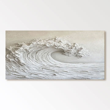 Plaster Painting "Blanc��leste��