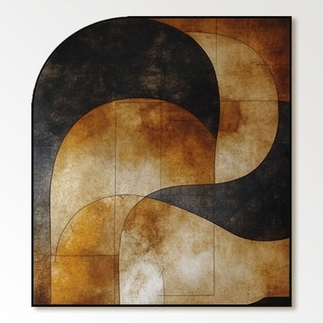 Gipsmaleri "Courbes en Harmonie"