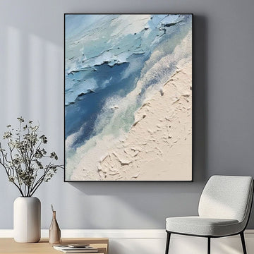 Plaster Painting "Écume et Sable"
