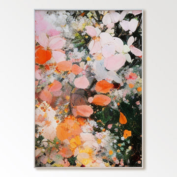 Gipsmaleri "Fleurs en Éclosion"