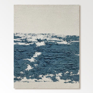 Gips Tekstureret Maleri "Oceanisk"