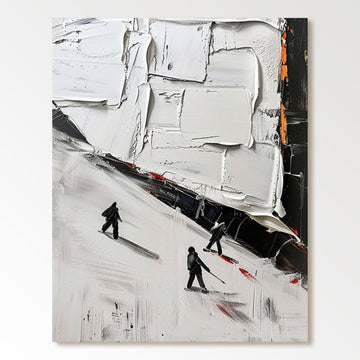 Gipsvægkunst "Vinterens hvisken"