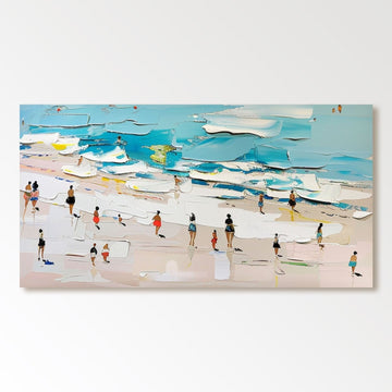 Gipsvægkunst "Stranddag"