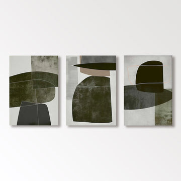 Wabi Sabi maleri "Geometría Sutil"