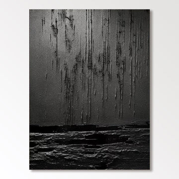 Wabi Sabi Painting "Lluvia Silente"