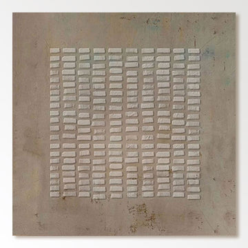 Wabi Sabi Painting "Structured Serenity"