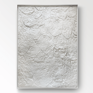 Wabi Sabi Painting "White Rocks“