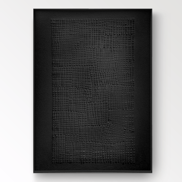 Wabi Sabi Painting "Woven Black“