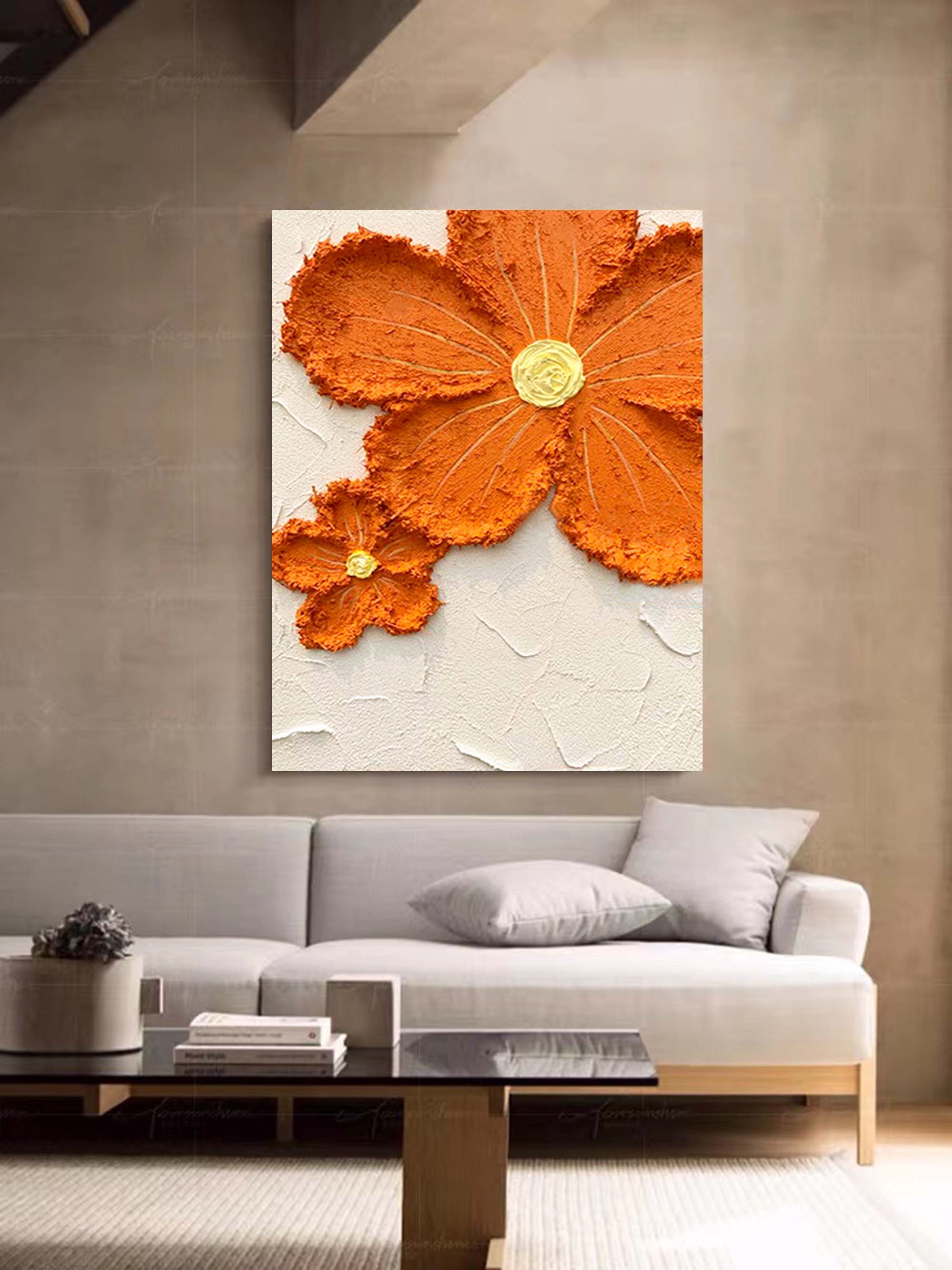 Blomsterlærredskunst #FL002