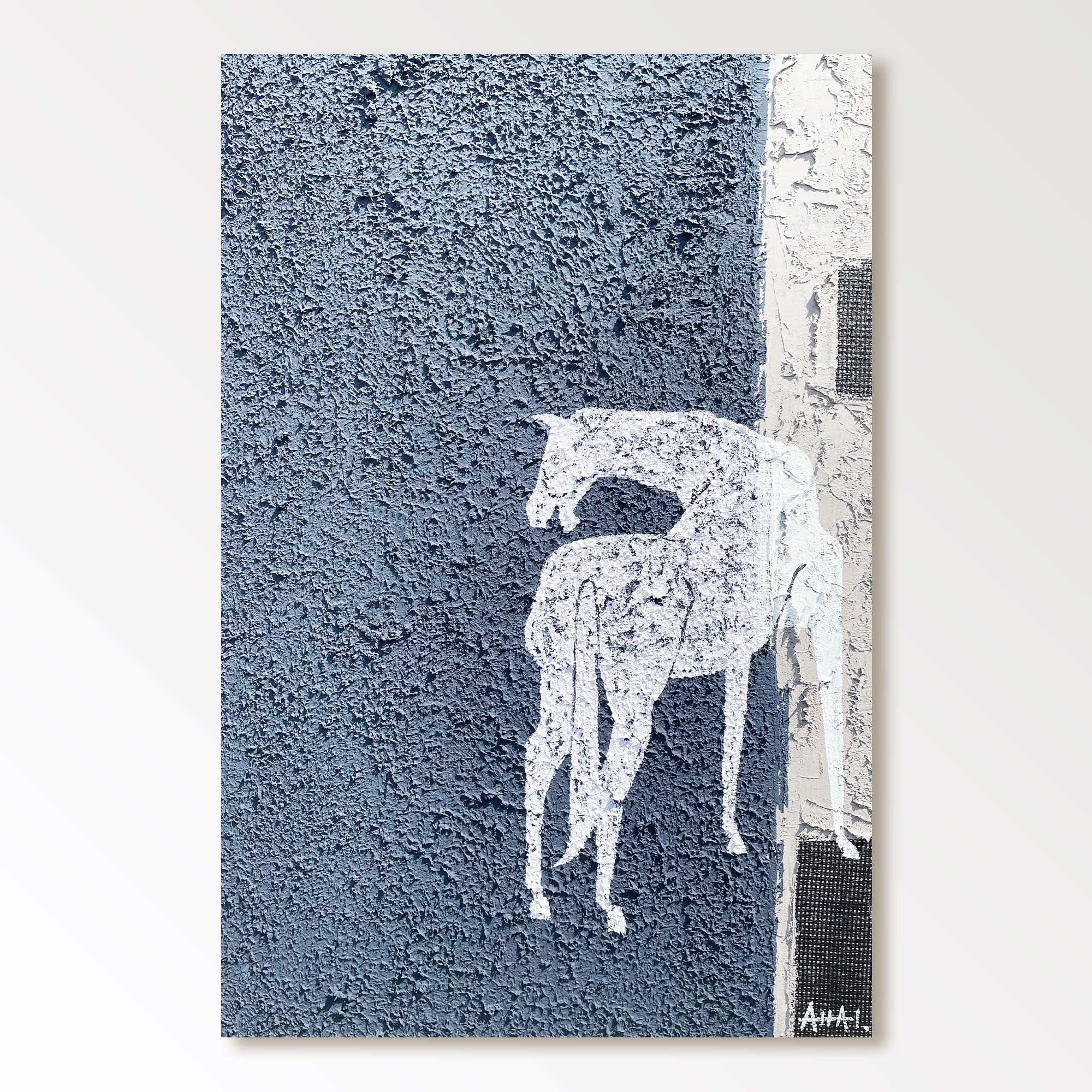 Abstraktes Gemälde „Kůň v Izolaci“