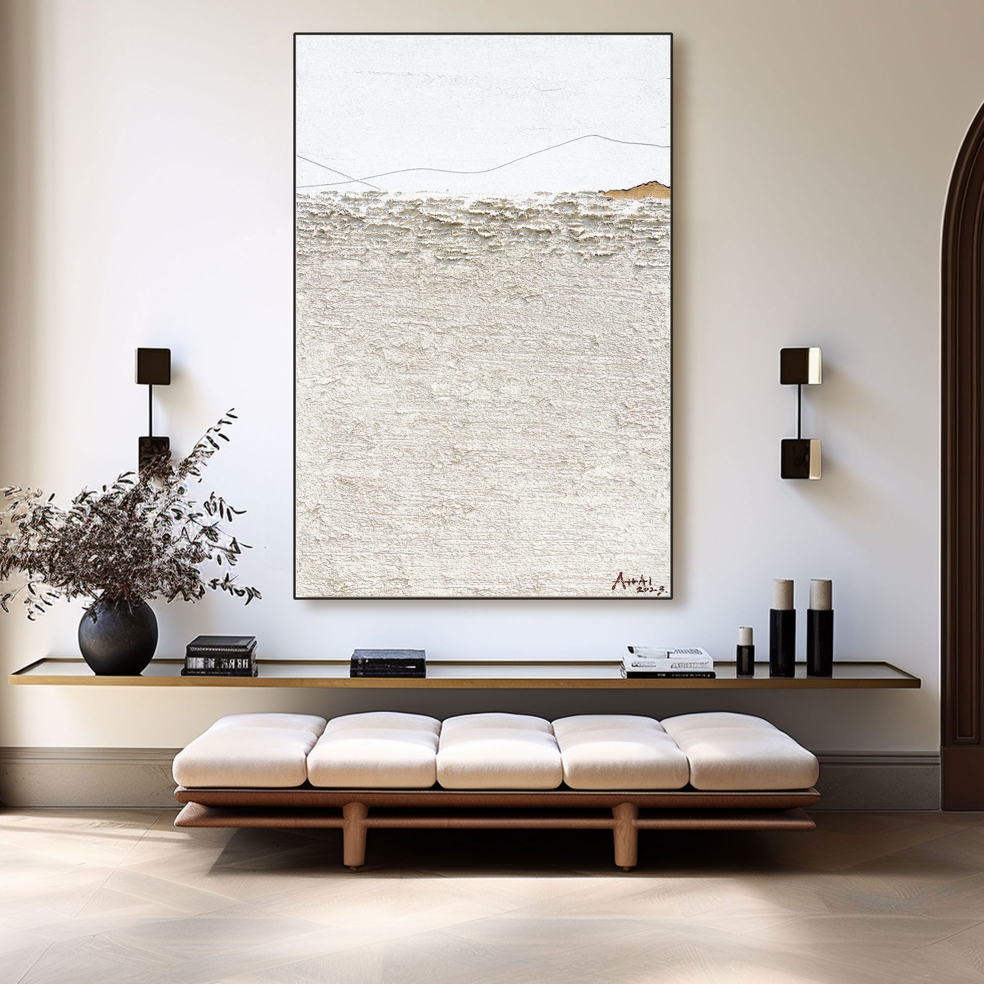 Abstract Painting "Krajina Vln”