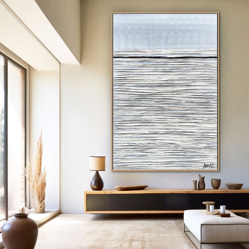 Abstrakt maleri "Morské Ticho"