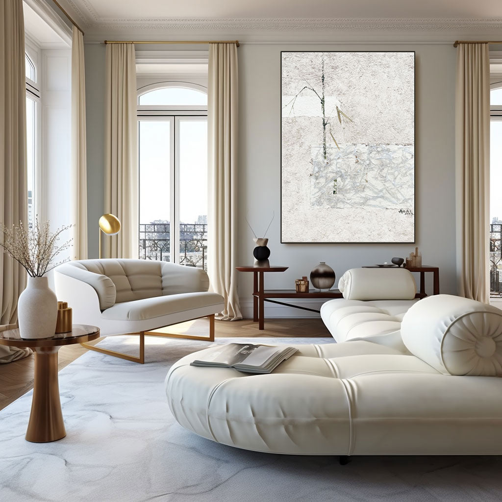 Abstract Painting "Bambusová Rozhodnutí”