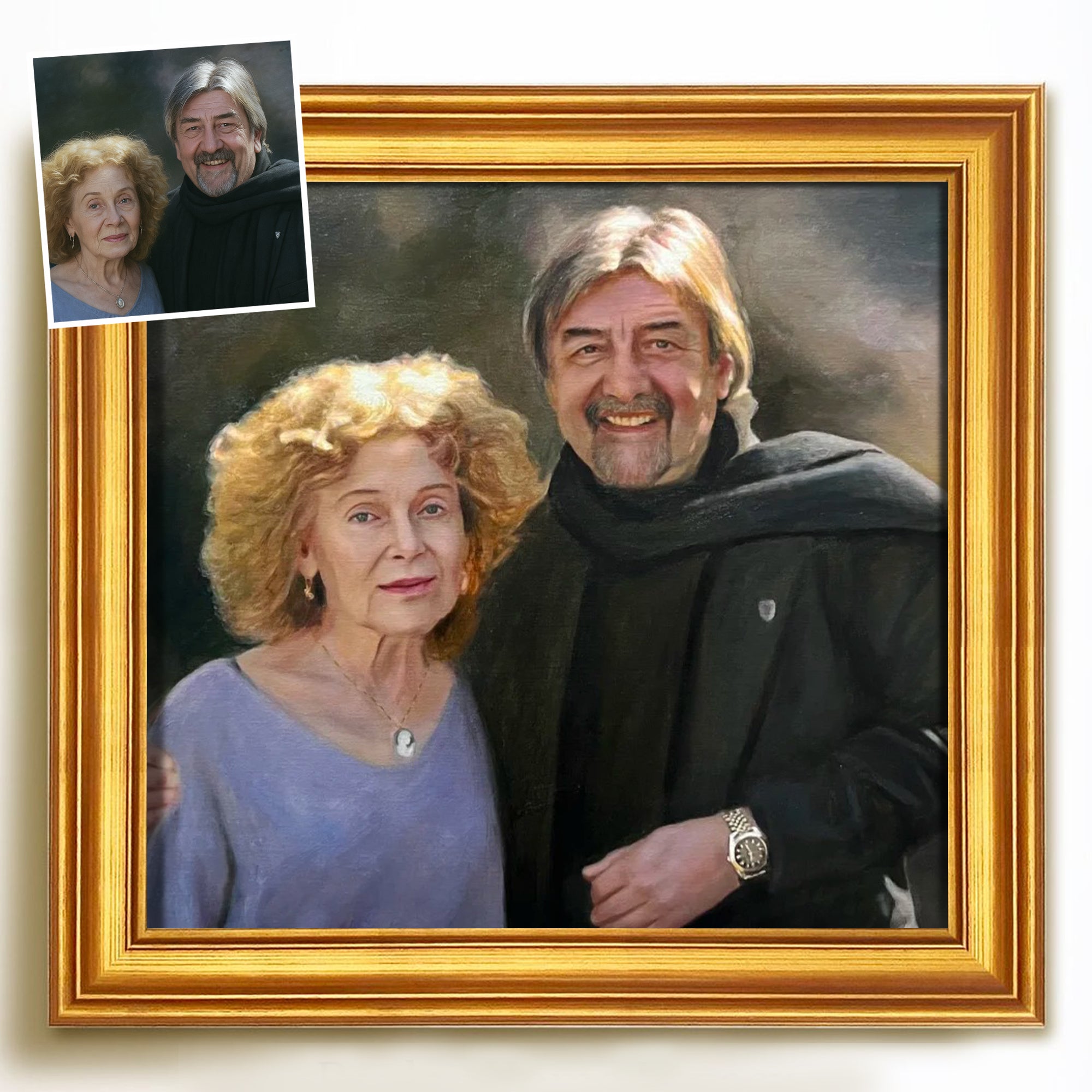Custom Oil Painting Portraits from Your Photos - Family & Pets