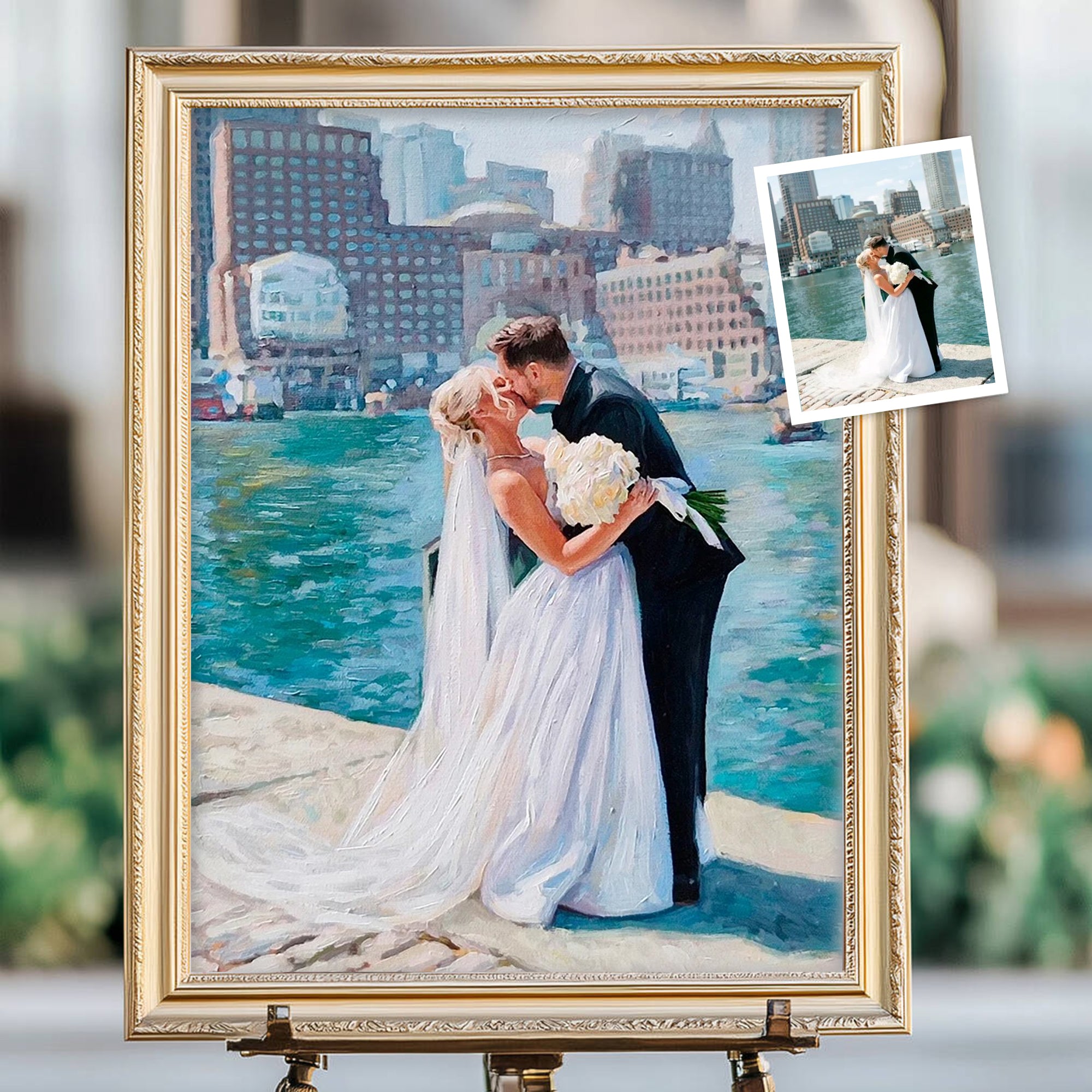 Custom Oil Painting Portraits from Your Photos - Family & Pets