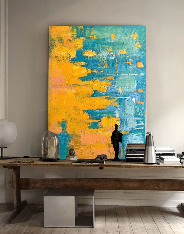 Abstrakt lærredskunst #AB074