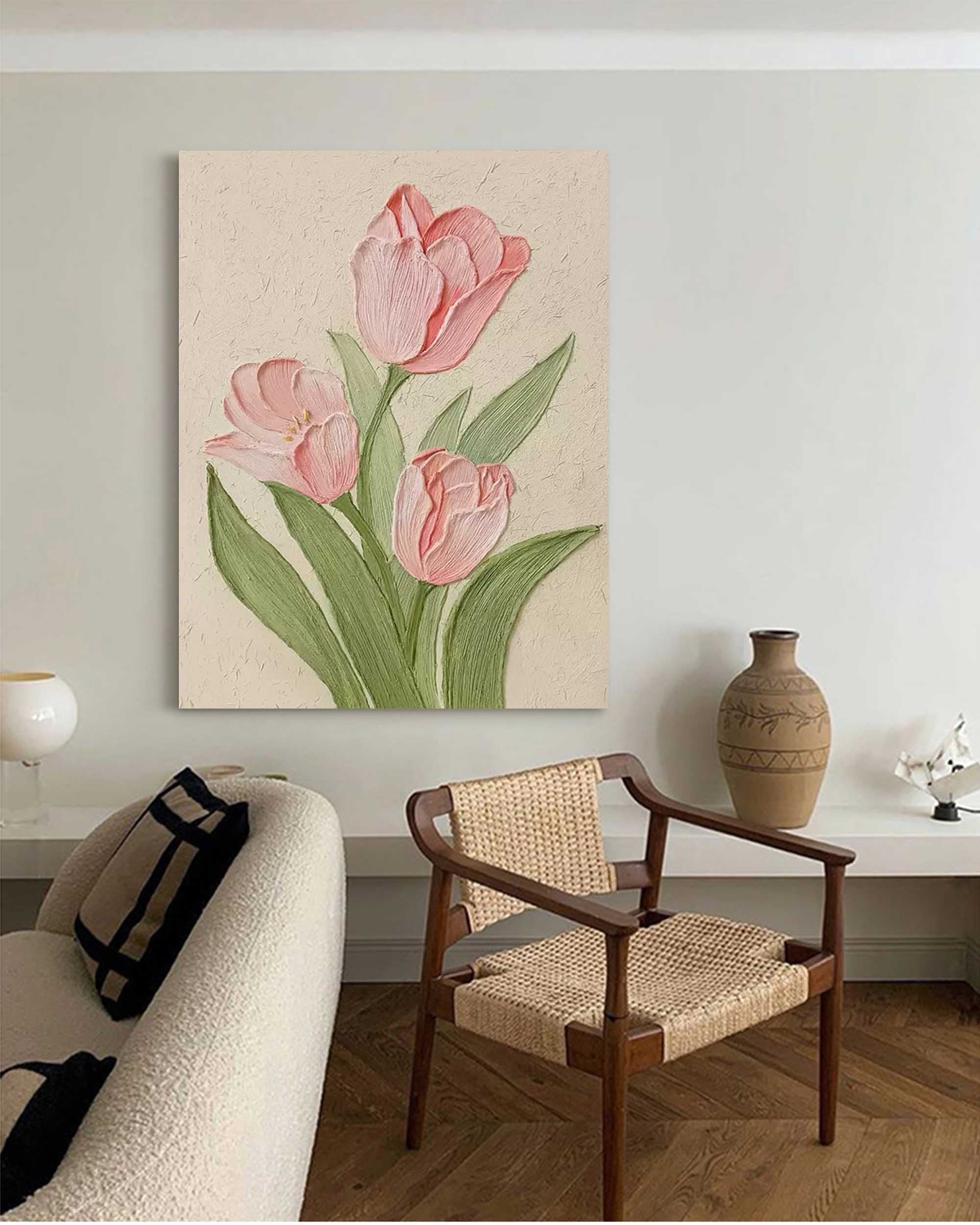 Blomsterlærredskunst #FL012