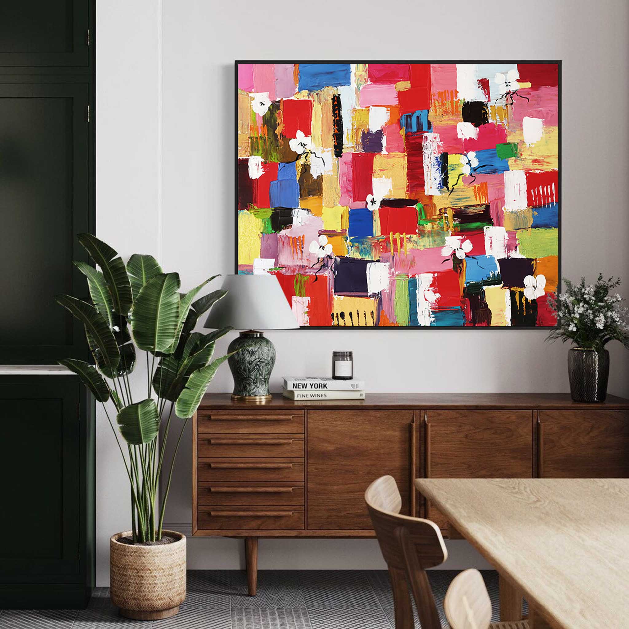 Abstract Canvas Art AB255 - Modern Wall Decor for Contemporary Spaces
