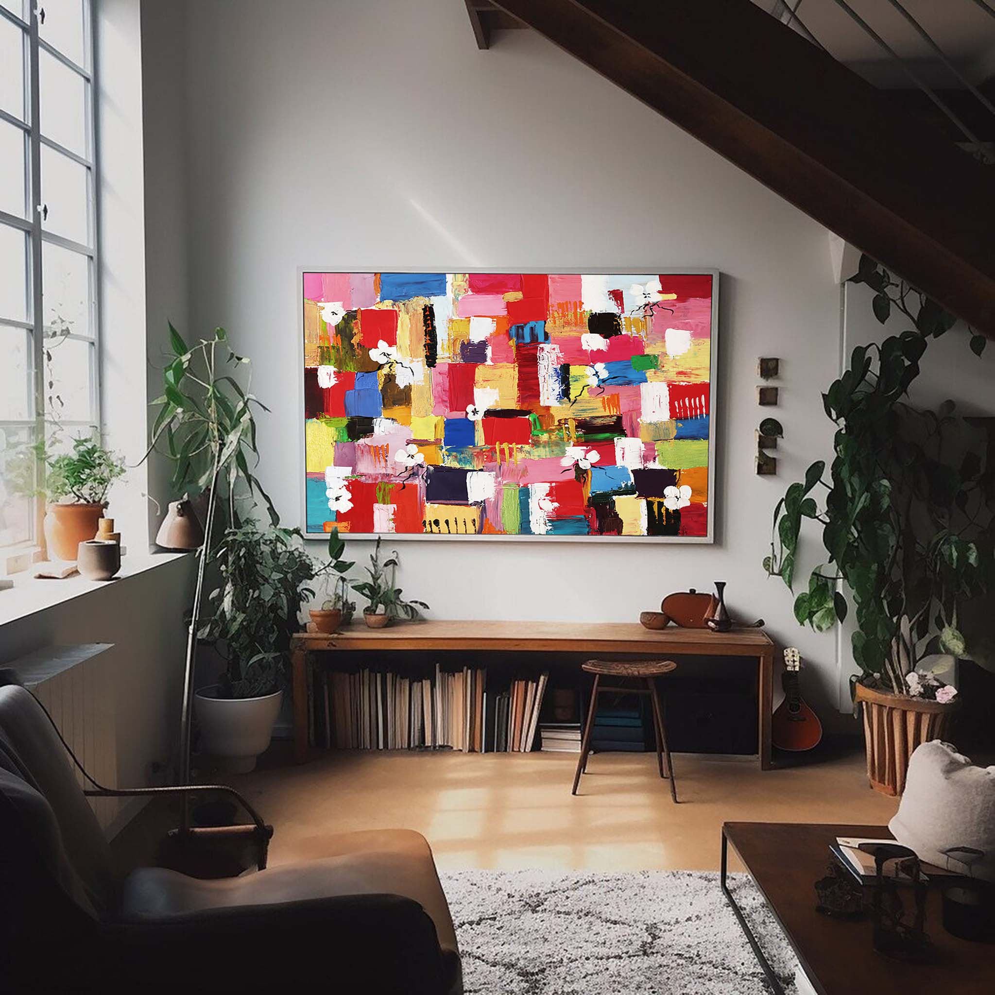 Abstract Canvas Art AB255 - Modern Wall Decor for Contemporary Spaces