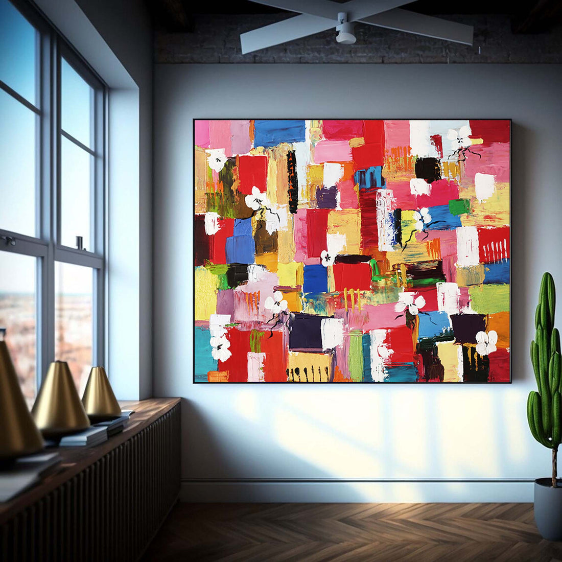 Abstract Canvas Art AB255 - Modern Wall Decor for Contemporary Spaces