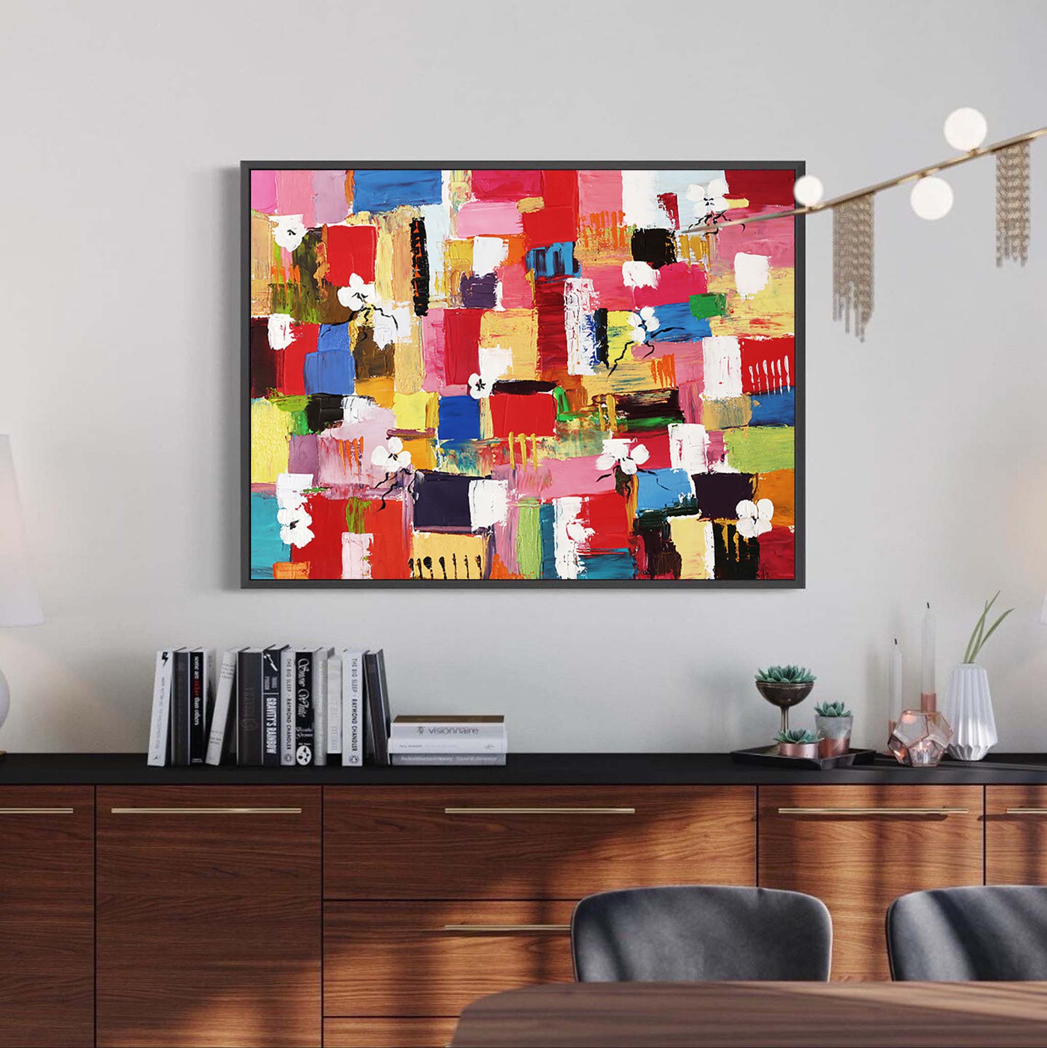 Abstract Canvas Art AB255 - Modern Wall Decor for Contemporary Spaces
