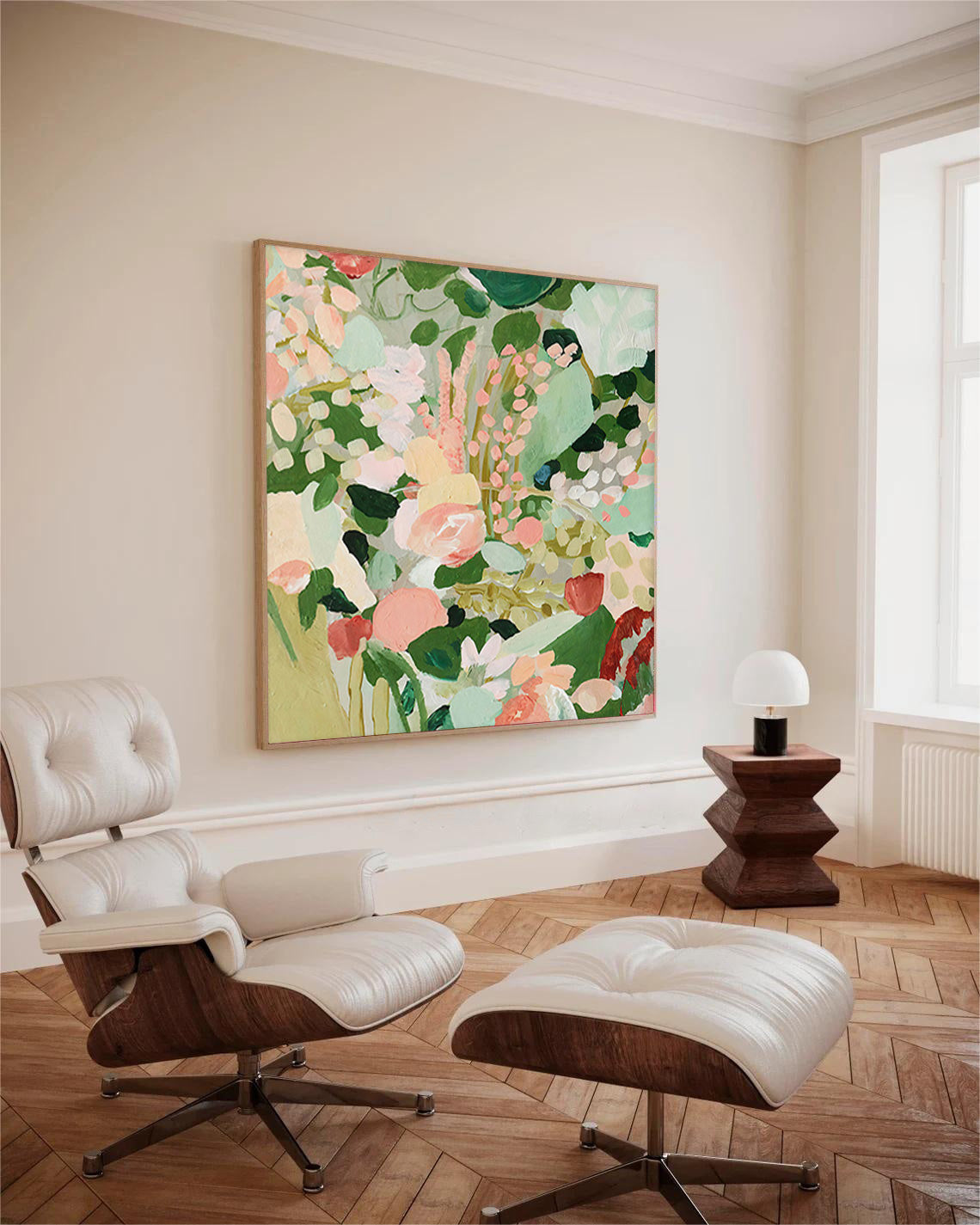 Blomsterlærredskunst #FL023