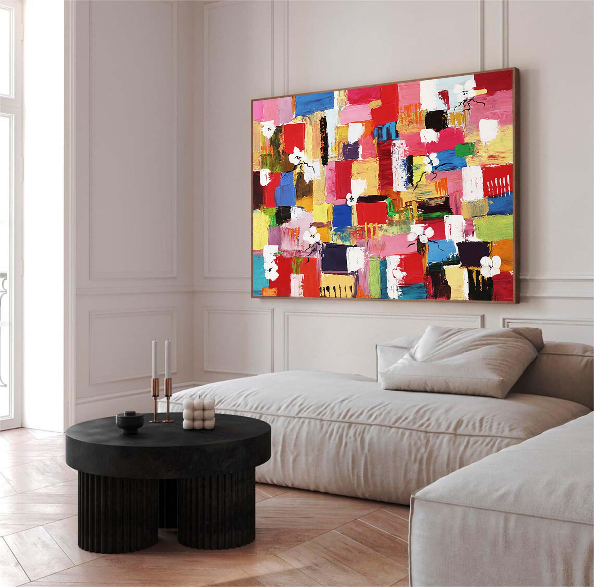 Abstract Canvas Art AB255 - Modern Wall Decor for Contemporary Spaces