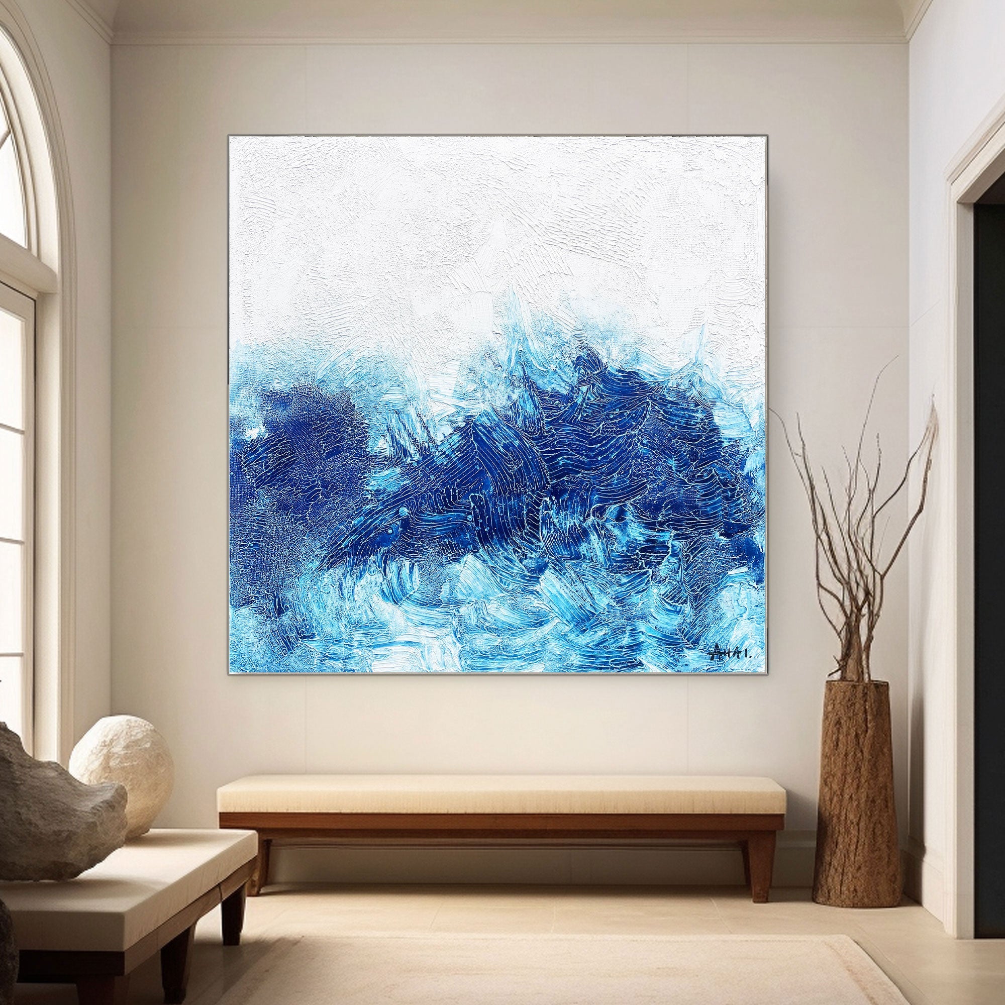 Abstract Painting "Mořské Vlnění”