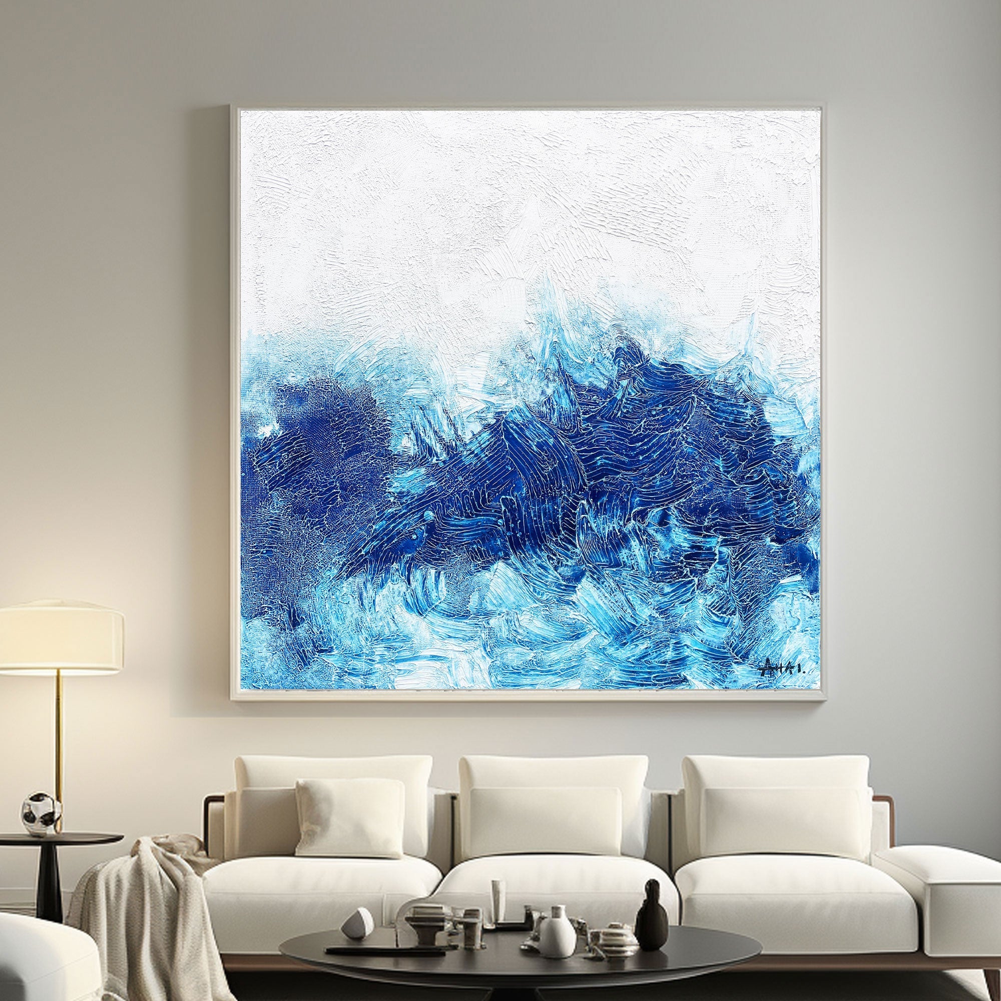 Abstract Painting "Mořské Vlnění”