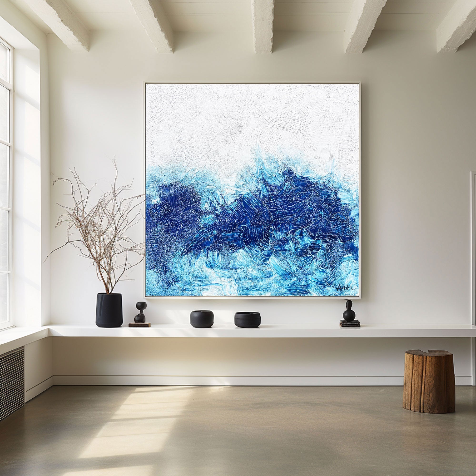 Abstract Painting "Mořské Vlnění”