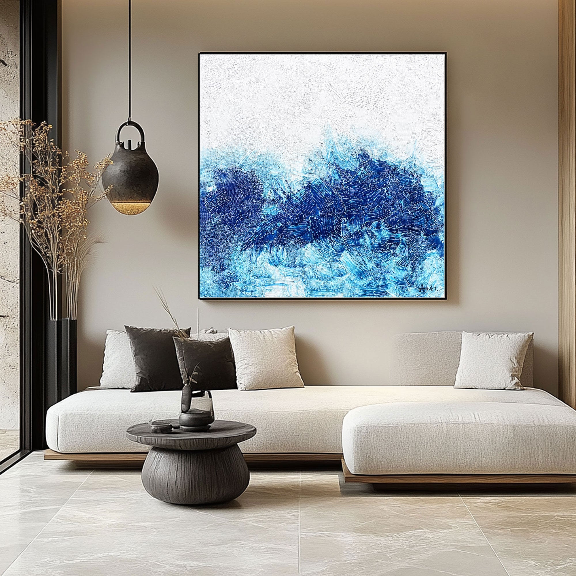 Abstract Painting "Mořské Vlnění”