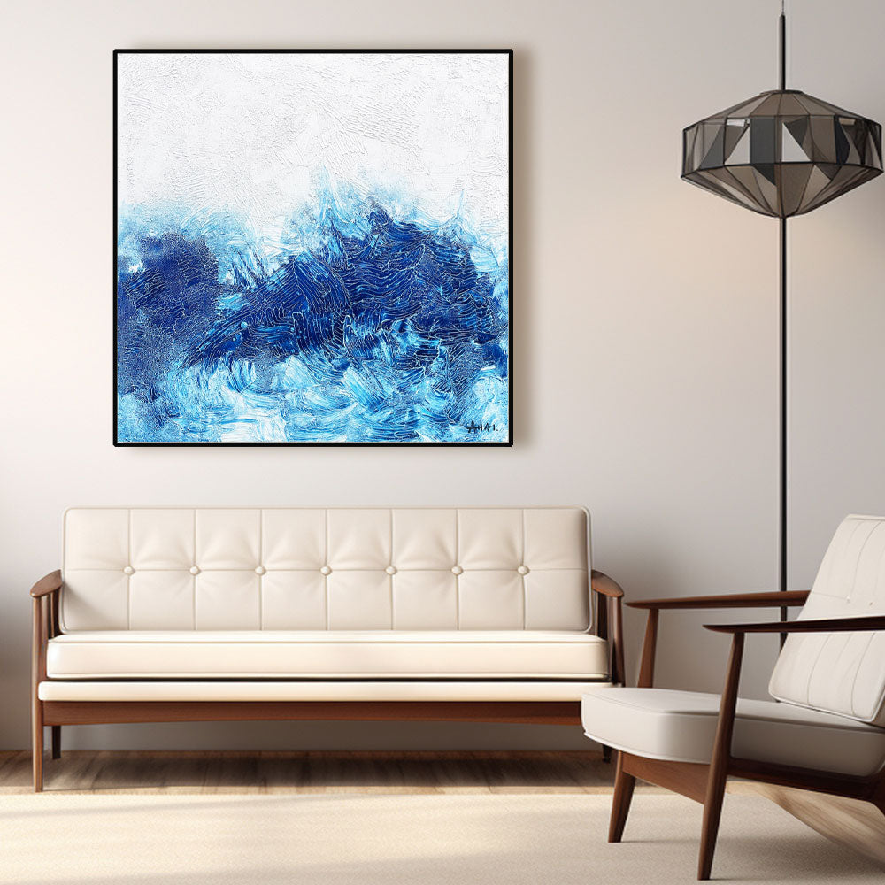 Abstract Painting "Mořské Vlnění”