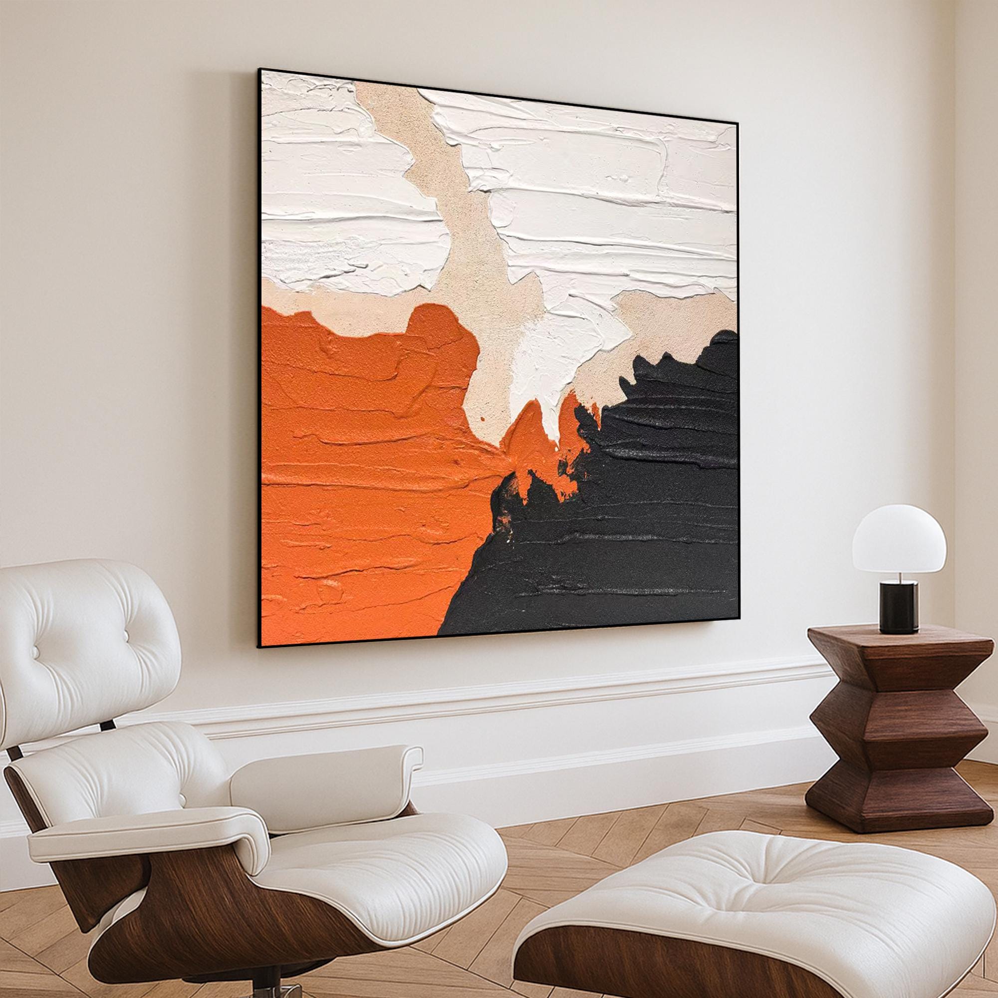 Textured Abstract Wall Art Original Oil Painting on Canvas, Modern Neutral Earth Tone Painting, Bold Palette Knife Artwork for Home Decor