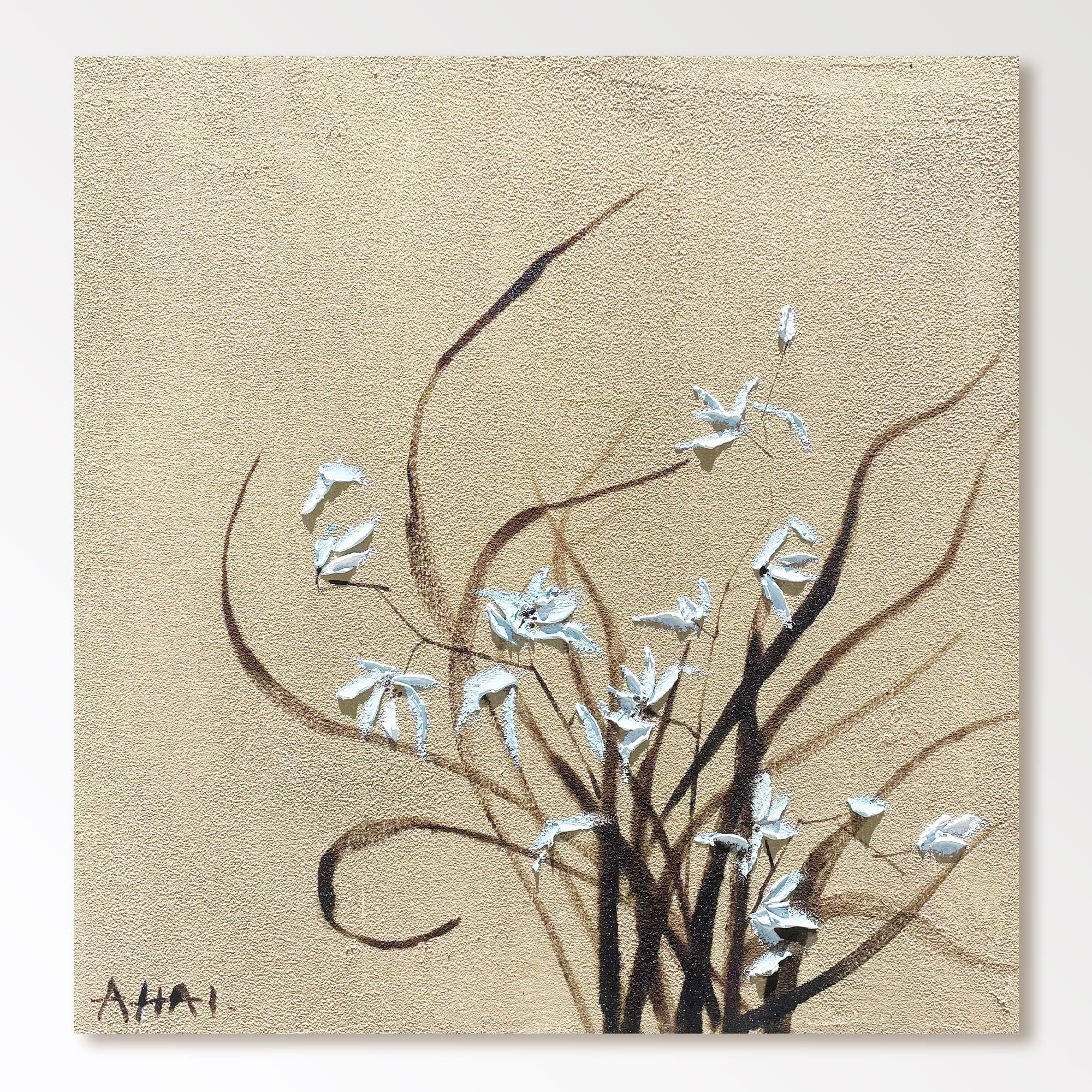 Abstrakt maleri "Växtens Elegans"