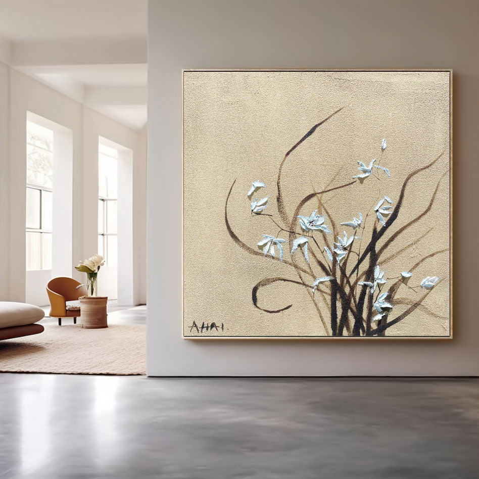 Abstrakt maleri "Växtens Elegans"