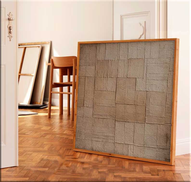 Minimalistisk lærredskunst #MI078