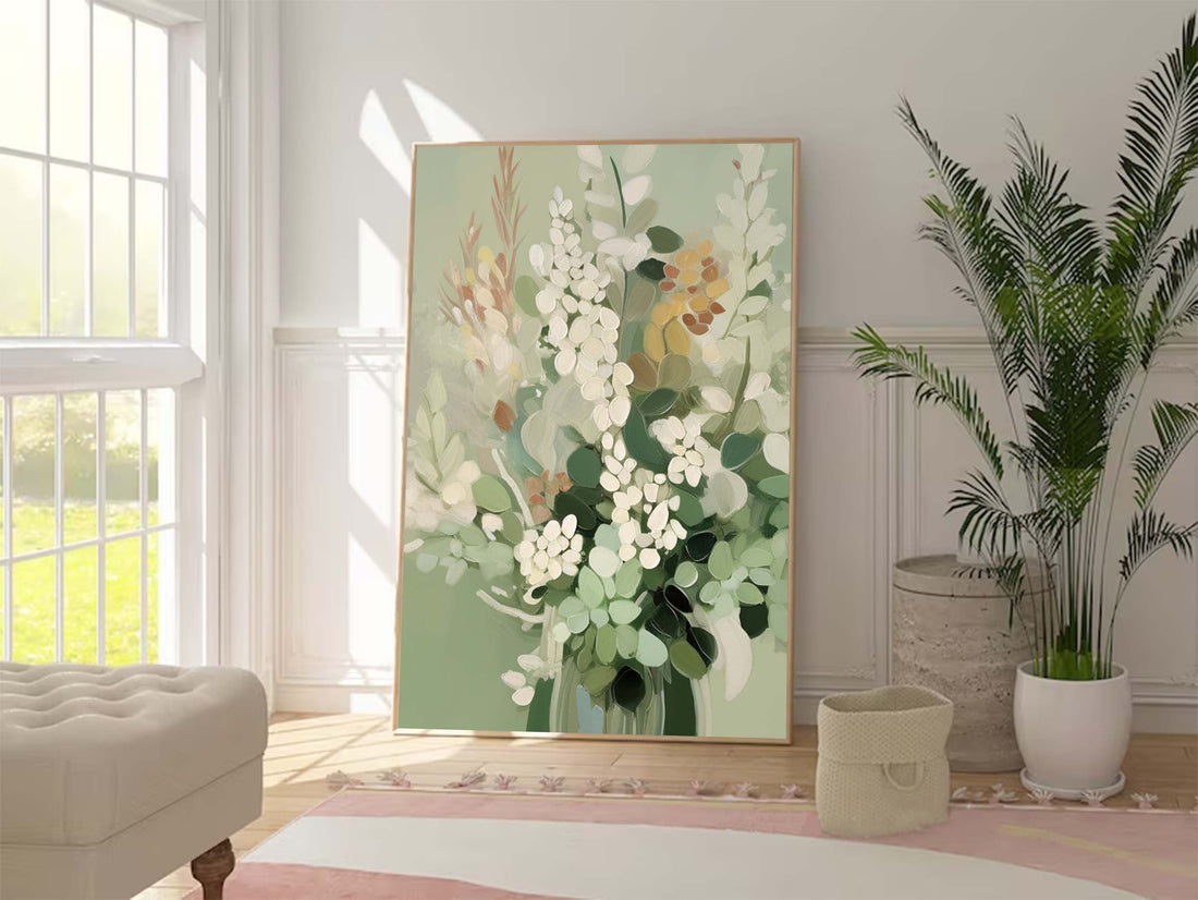 Blomsterlærredskunst #FL032