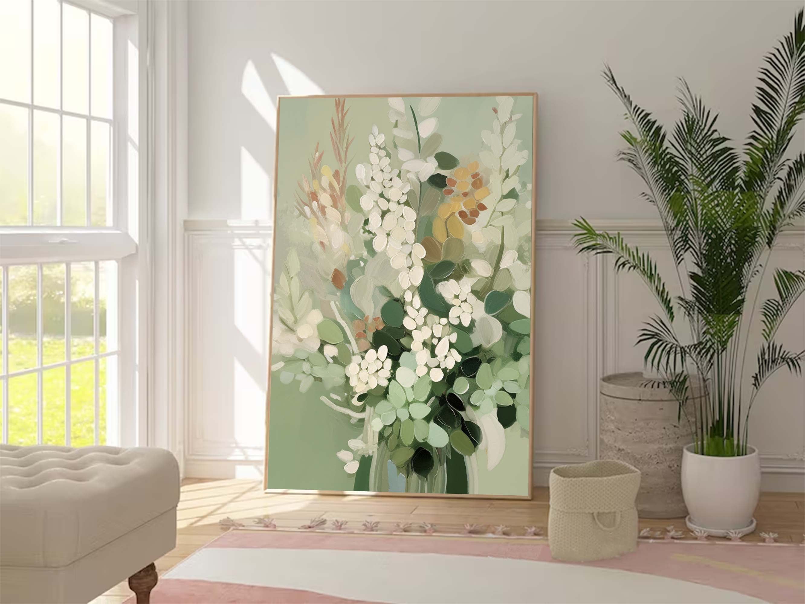 Blomsterlærredskunst #FL032