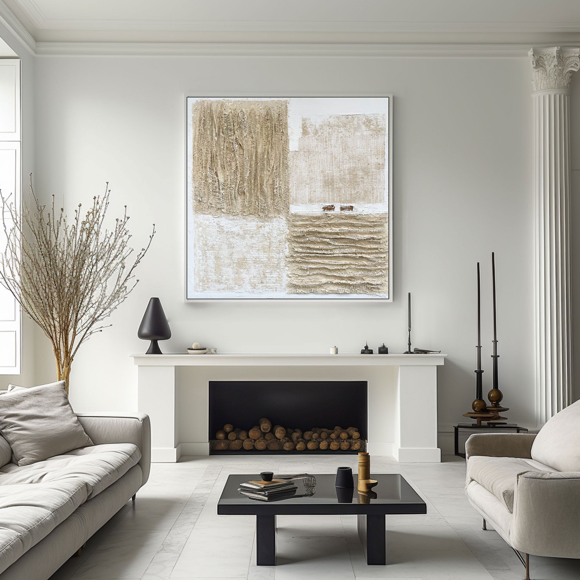 Abstract Painting "Capas de Memoria”