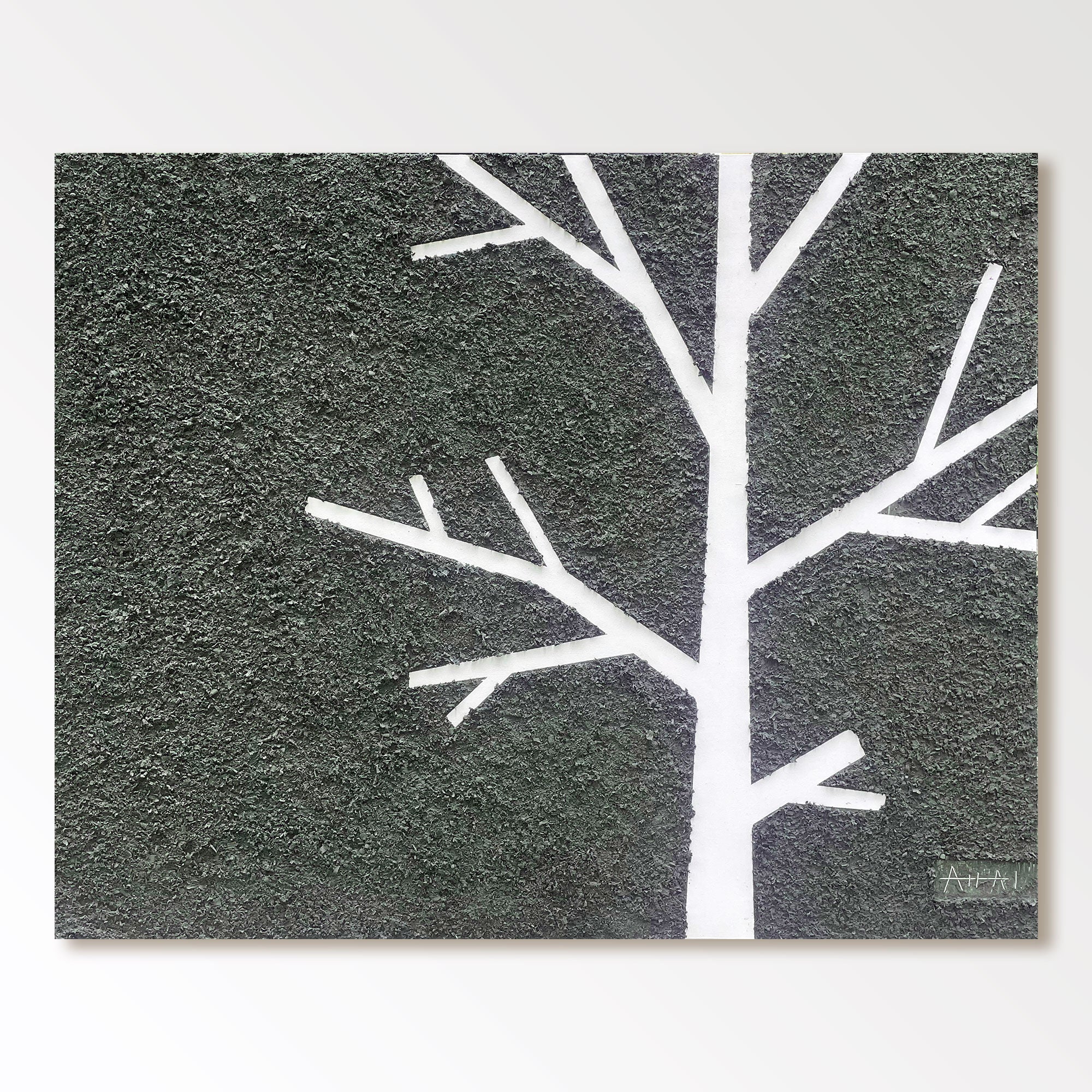 Abstraktes Gemälde „Árbol Silente“