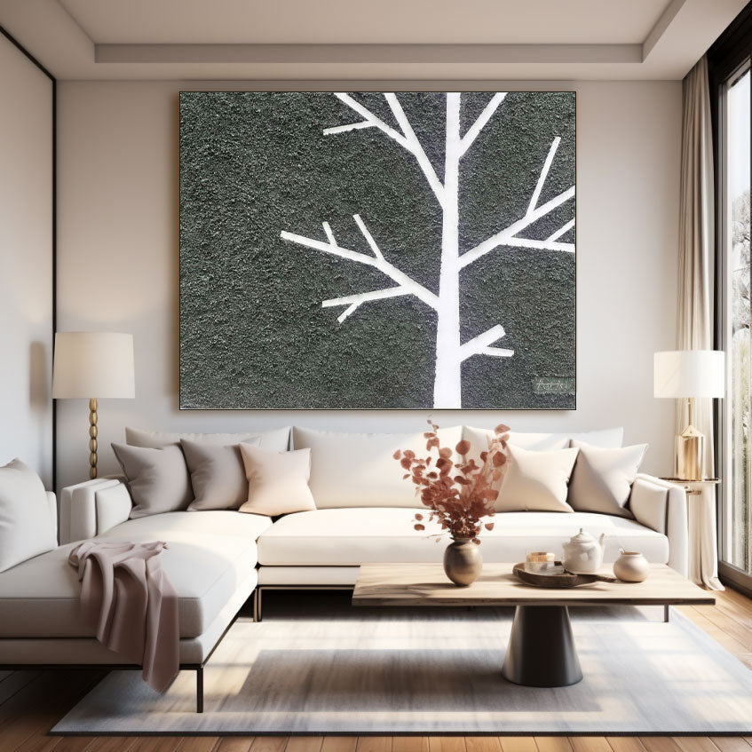 Abstraktes Gemälde „Árbol Silente“