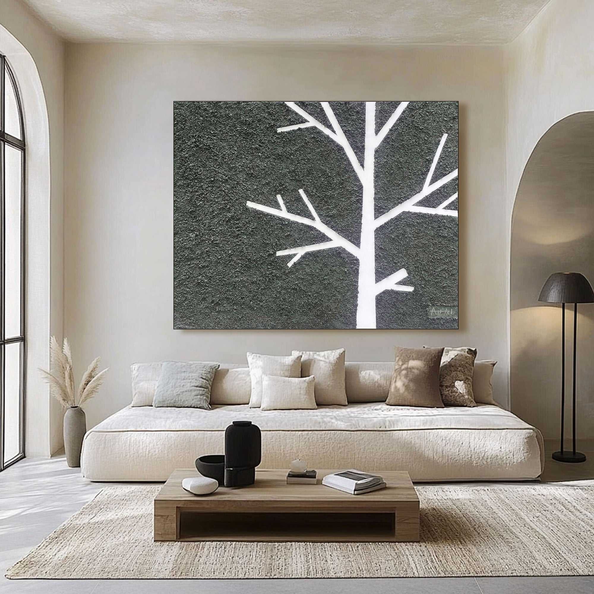 Abstraktes Gemälde „Árbol Silente“