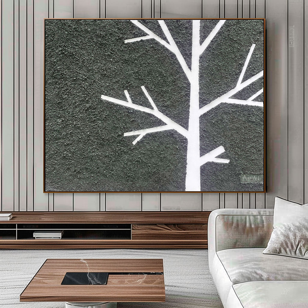 Abstraktes Gemälde „Árbol Silente“