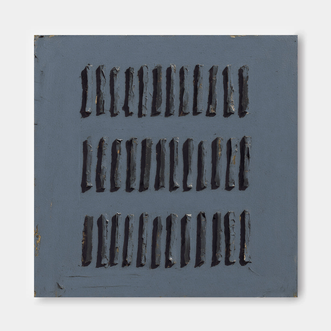 The image is a square with a series of vertical lines arranged in a grid-like pattern.