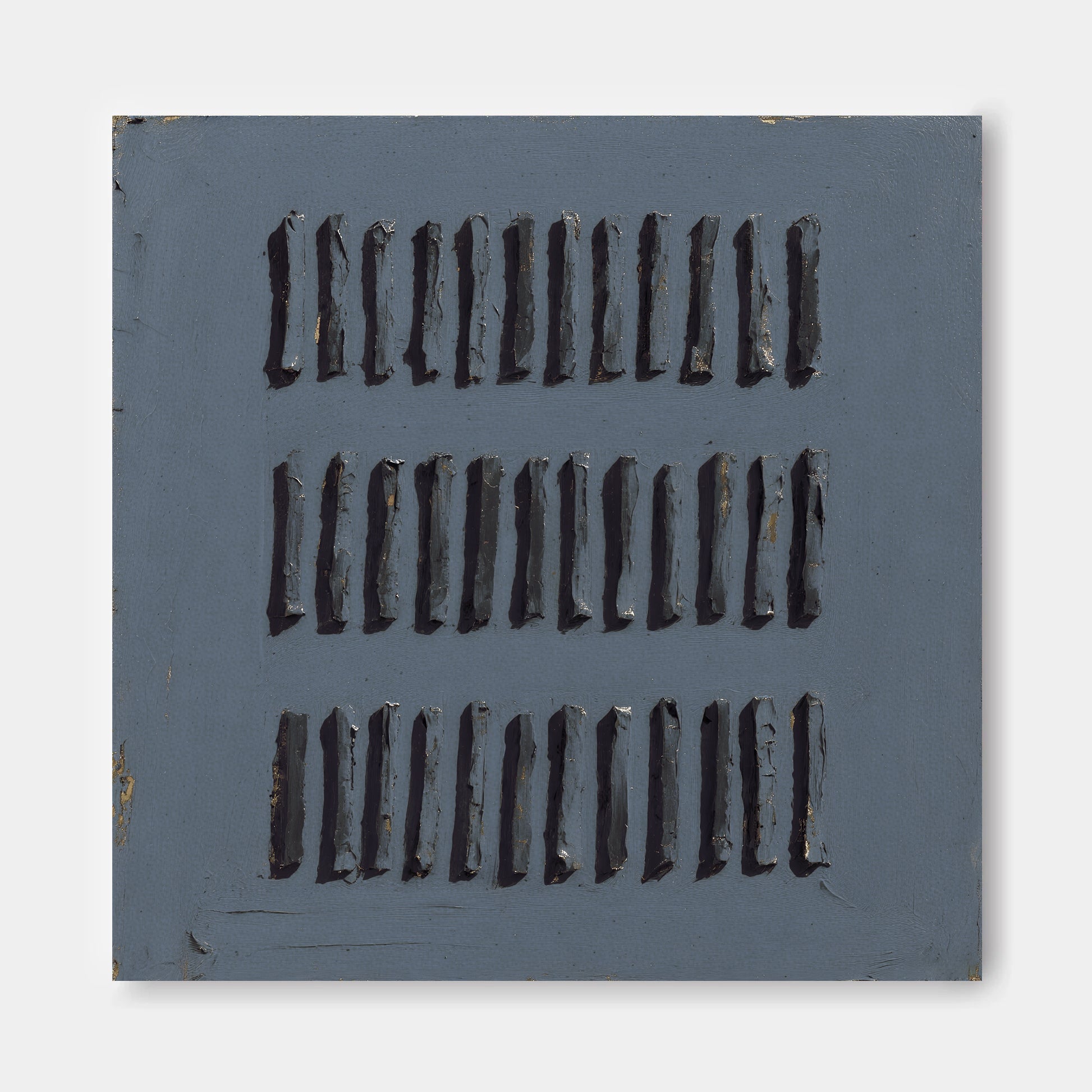 The image is a square with a series of vertical lines arranged in a grid-like pattern.