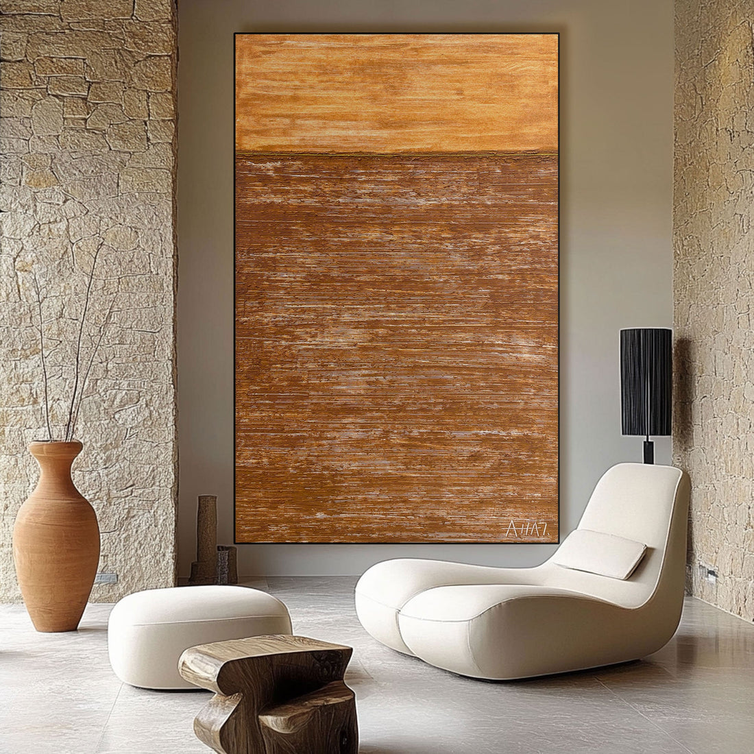 Abstract Painting "Capas del Recuerdo”