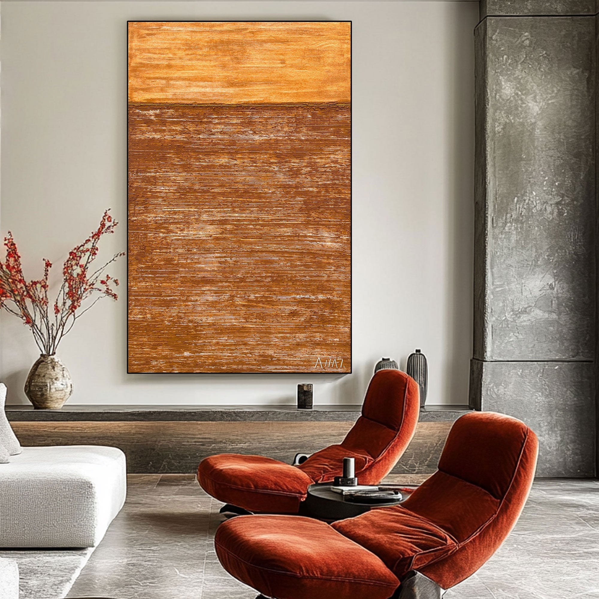 Abstract Painting "Capas del Recuerdo”